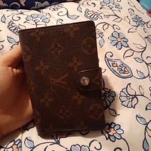 Louis Vuitton brown monogram bifold small wallet